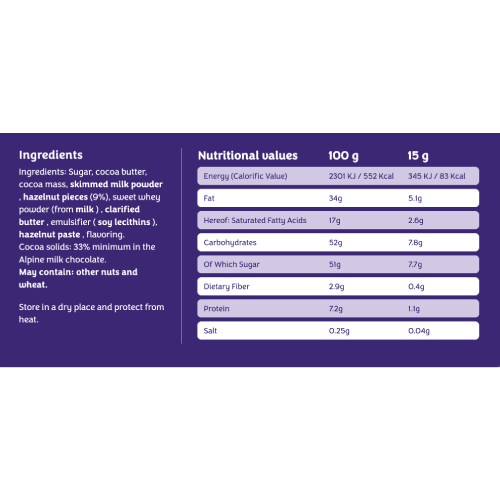 Milka Hazelnut-90g - Image 2