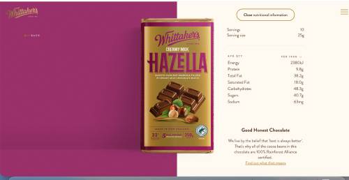 Whittaker's Hazella-250g - Image 2