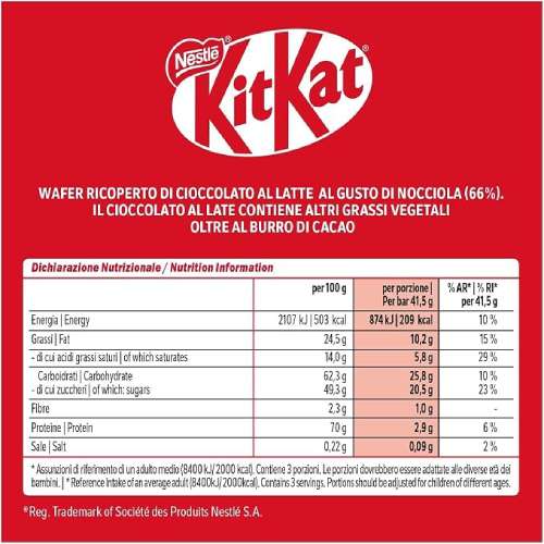 KitKat 4 Finger Hazelnut-41.5g - Image 2