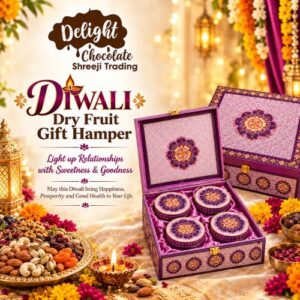Dry Fruit MDF Box Hamper Highpunch- 4 Jar